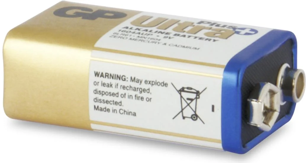 ULTRA PLUS 9V Block Alkaline Batterie - 1 Stück - 6