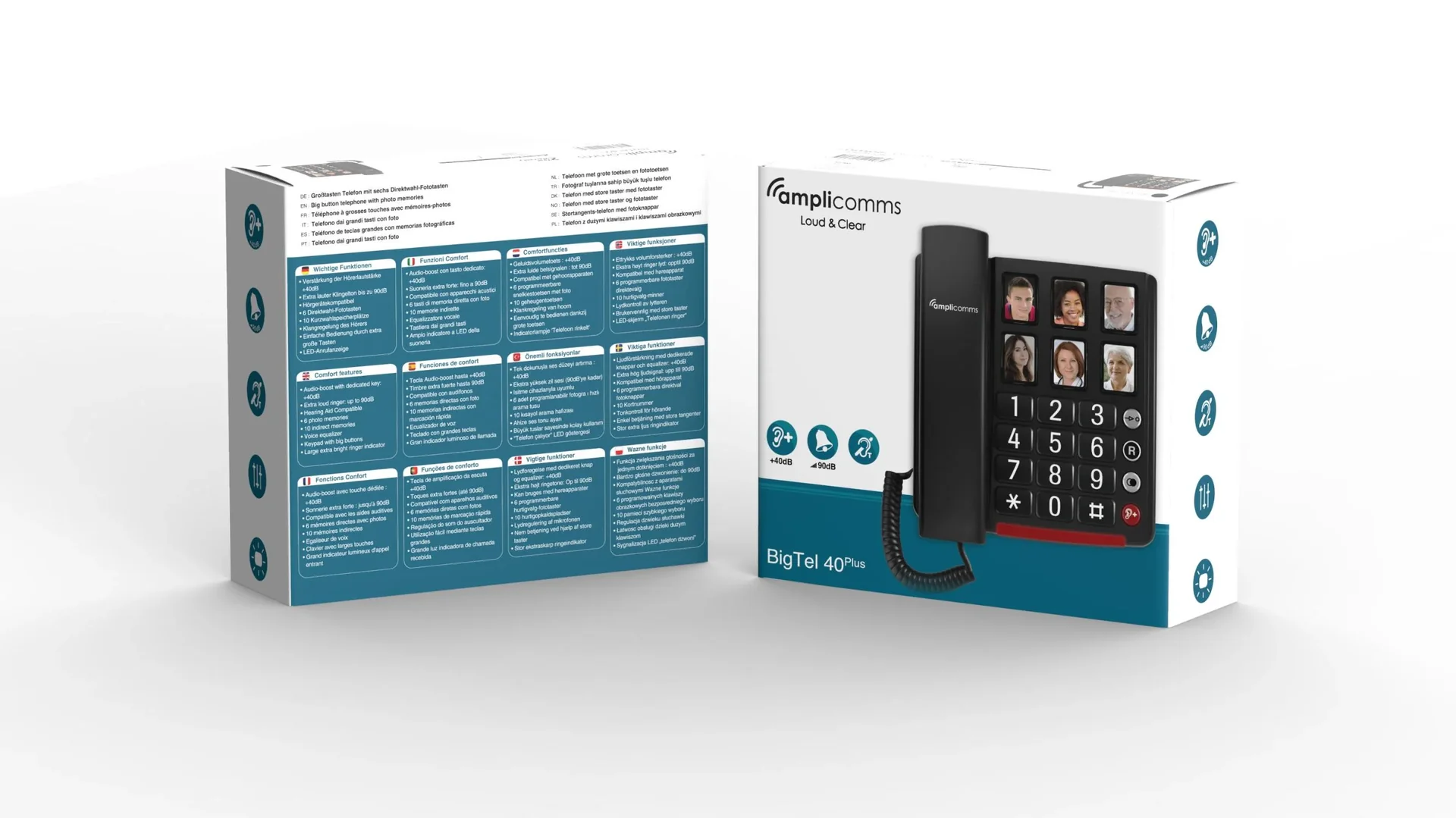 Großtastentelefon mit 6 Bildwahltasten - 1