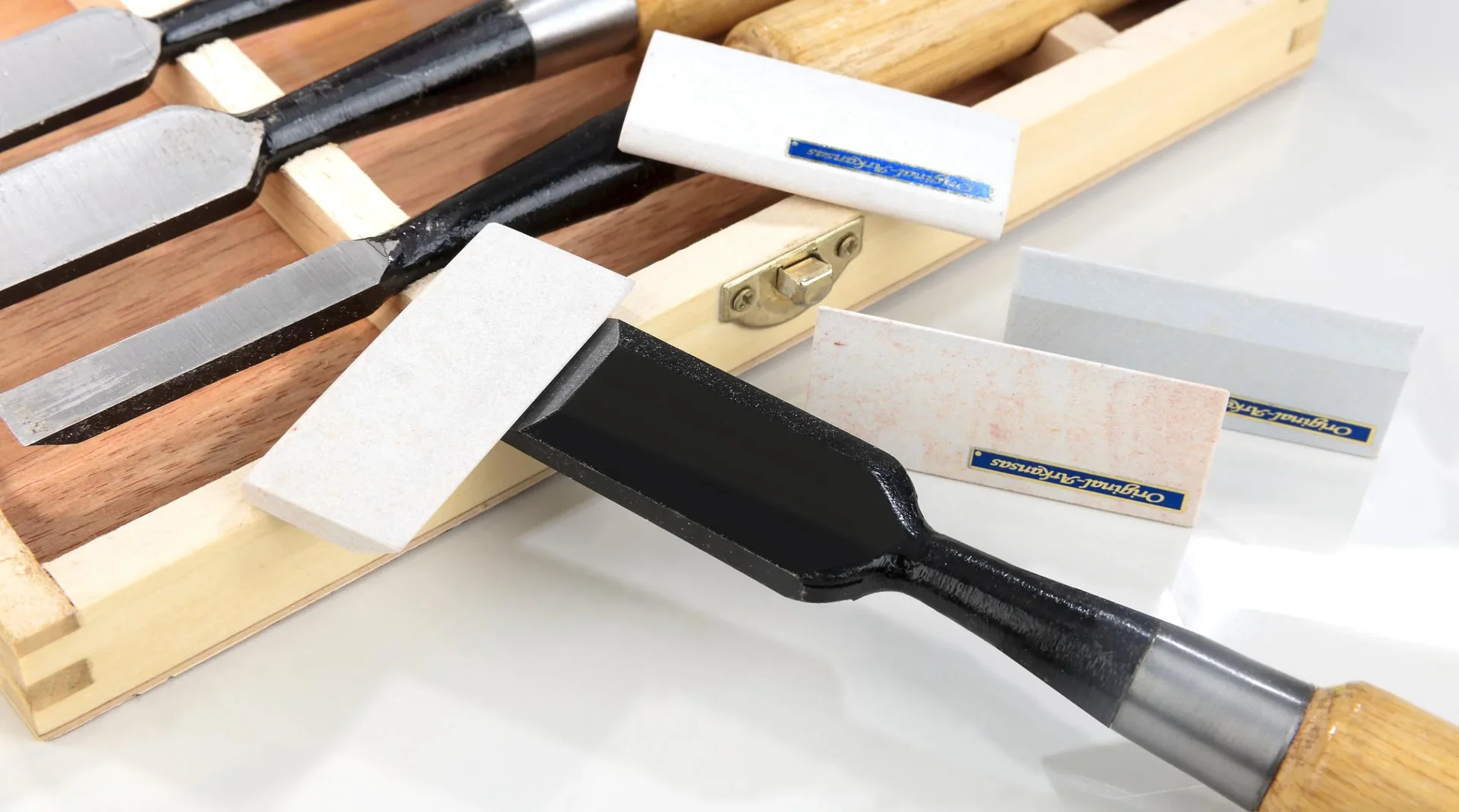 Abziehsteine für Schnitzwerkzeuge 4-teilig - 2