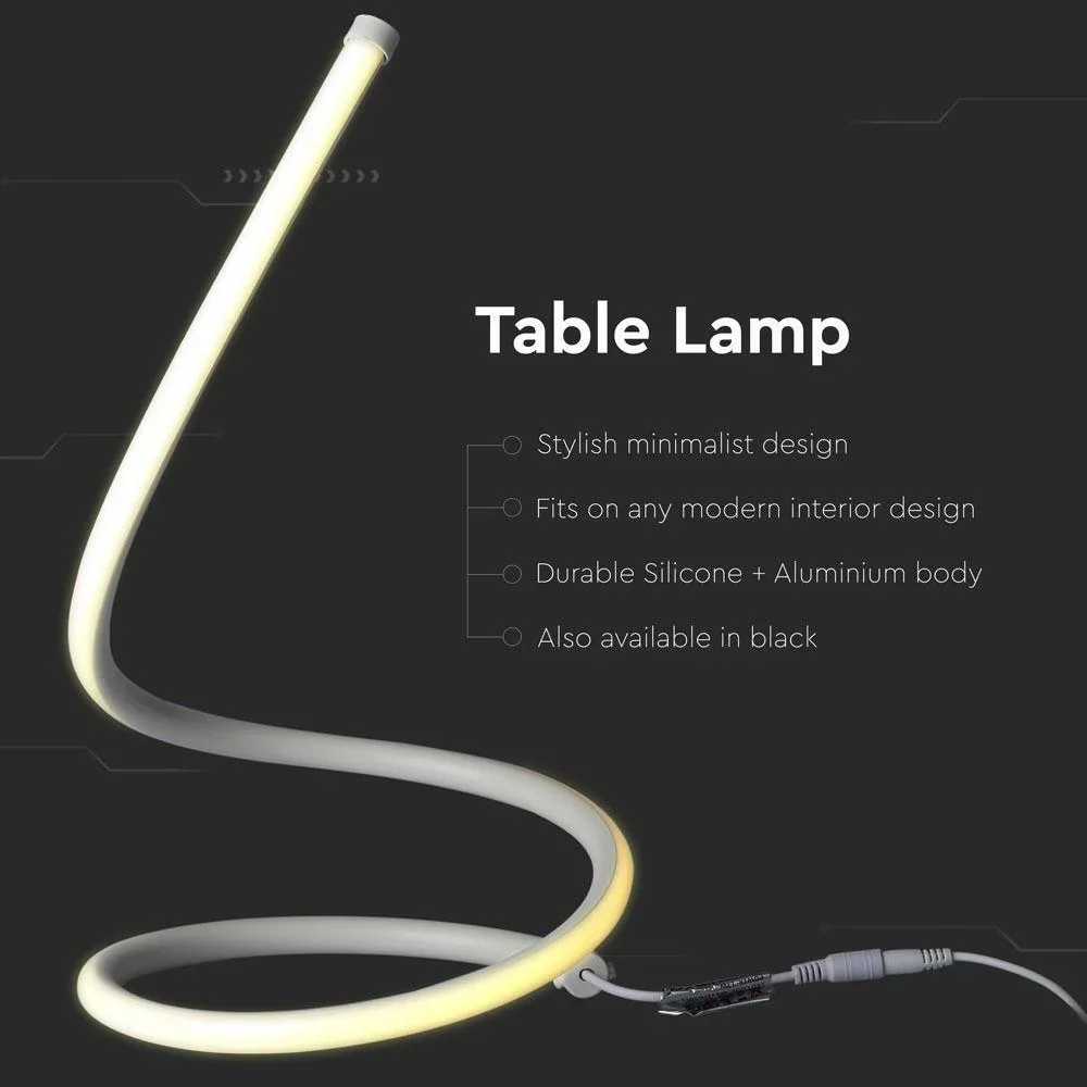VT-7312 LED-Design-Tischleuchte - 17W - 1300 Lumen - 3000K - Weiß - 4