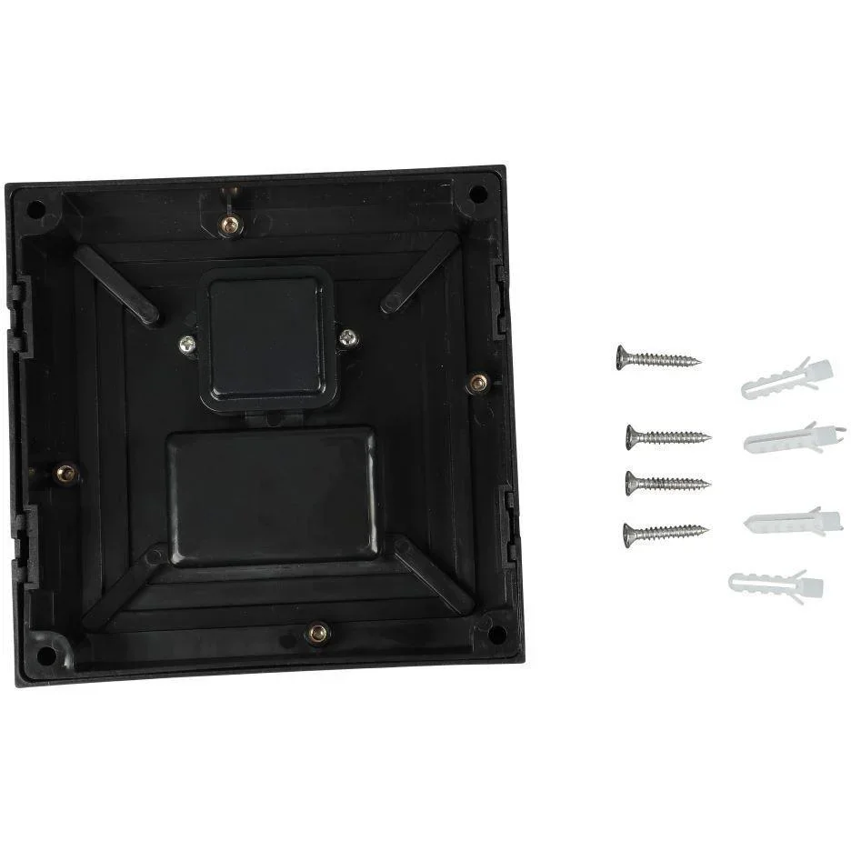 VT-831 LED-Wandleuchte - 7W - 3000K - 400 Lumen - Schwarz - Quadrat - 0