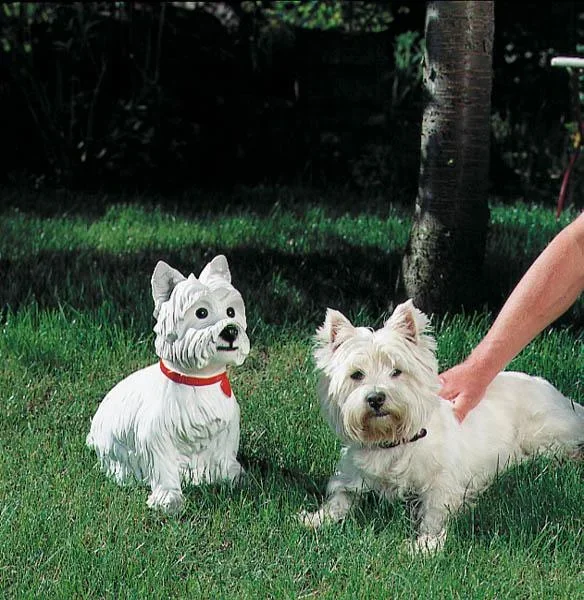 Hund mit Bewegungsmelder, 31 x 37 cm - 0