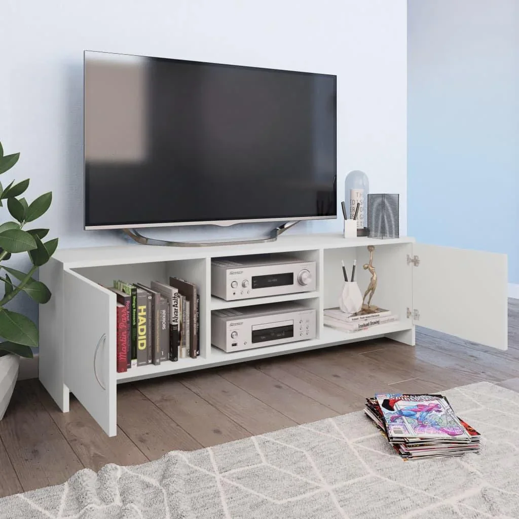 TV-Schrank 120x30x37,5 cm Spanplatte weiß - 3