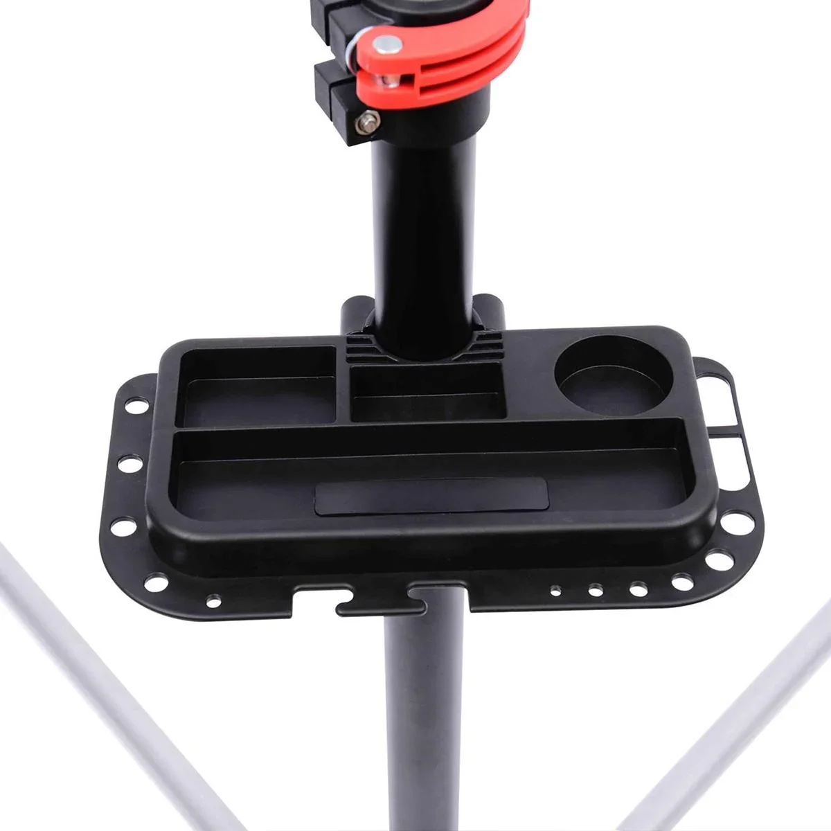 Montageständer mit Werkzeugablage schwarz/grau/rot - 6