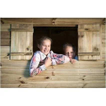 Spielhaus Louise Holz Satteldach 160 cm x 120 cm x 120 cm - 2