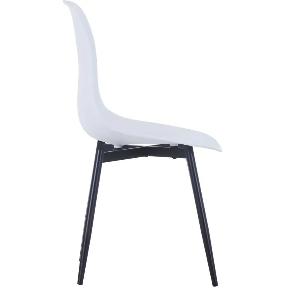 Esszimmerstühle 4 Stück PP weiß - 0