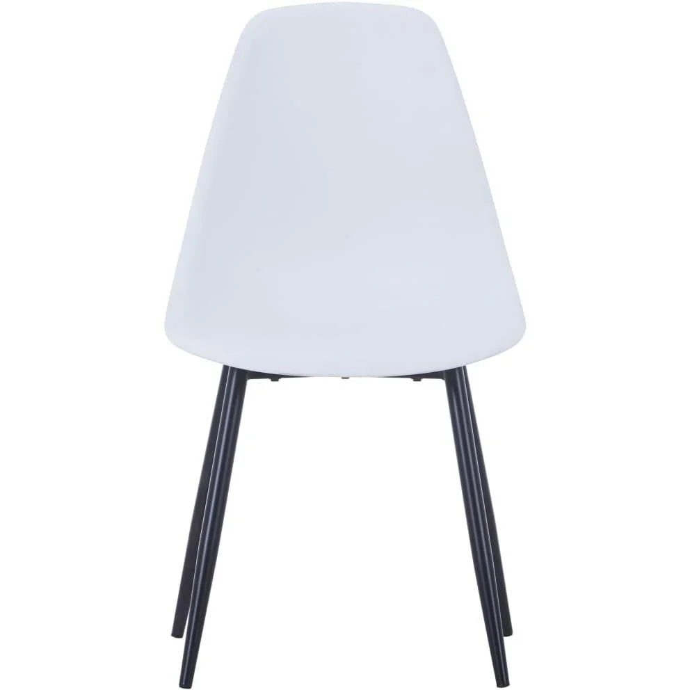 Esszimmerstühle 4 Stück PP weiß - 1