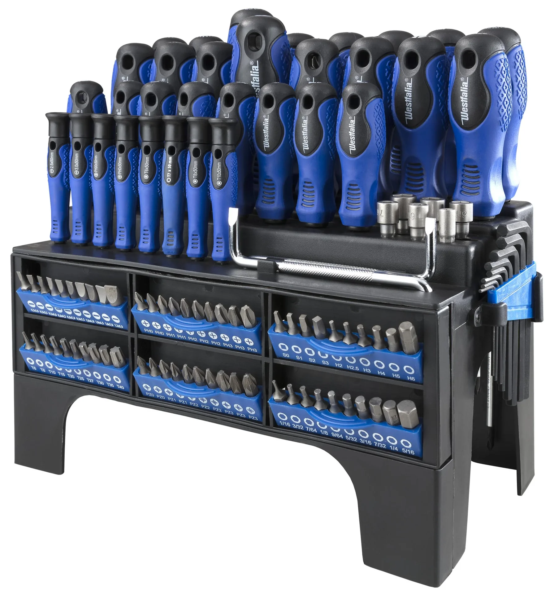 Schraubendreher-und Bit-Satz mit Halterung 109-teilig - 1