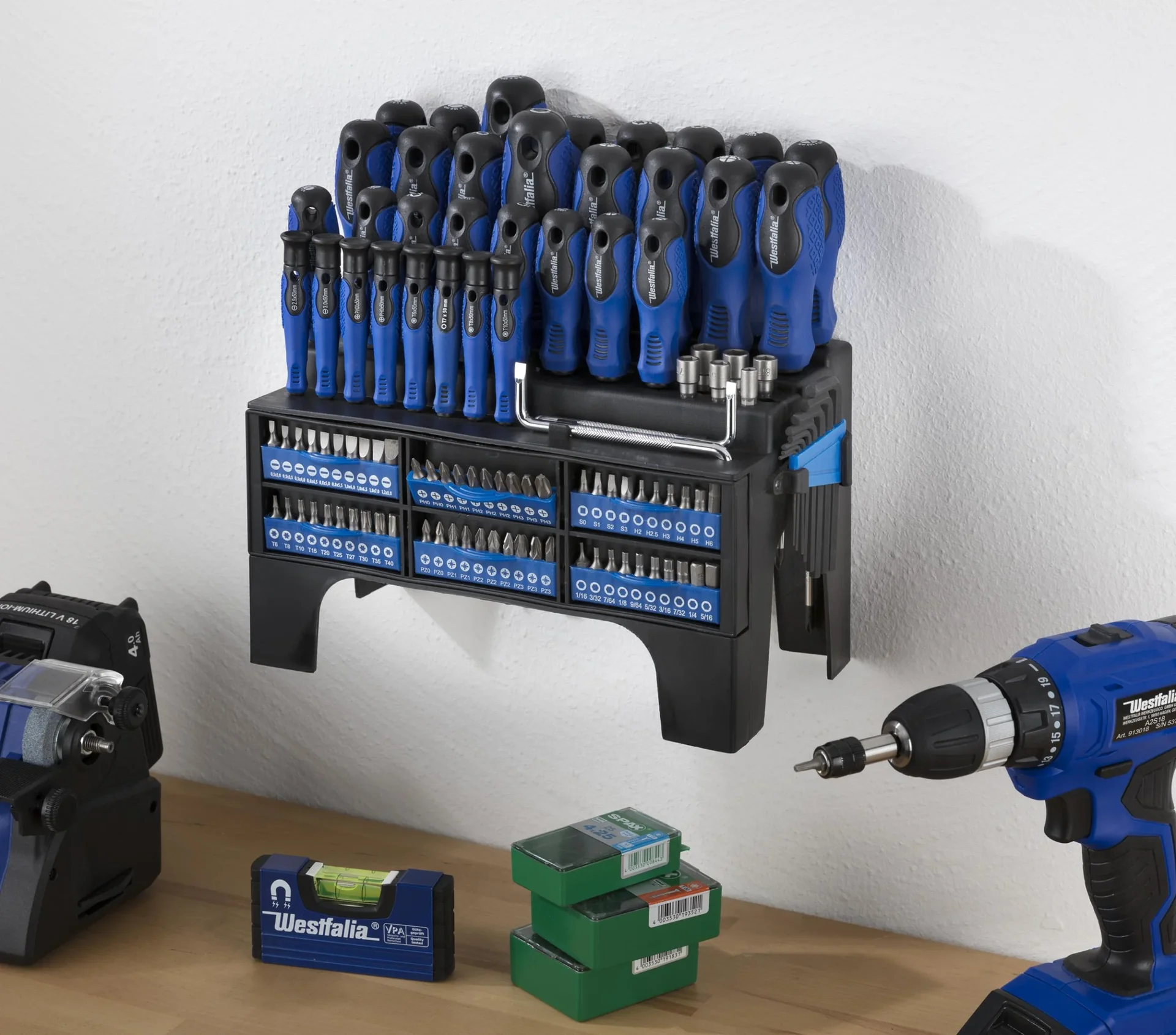 Schraubendreher-und Bit-Satz mit Halterung 109-teilig - 2