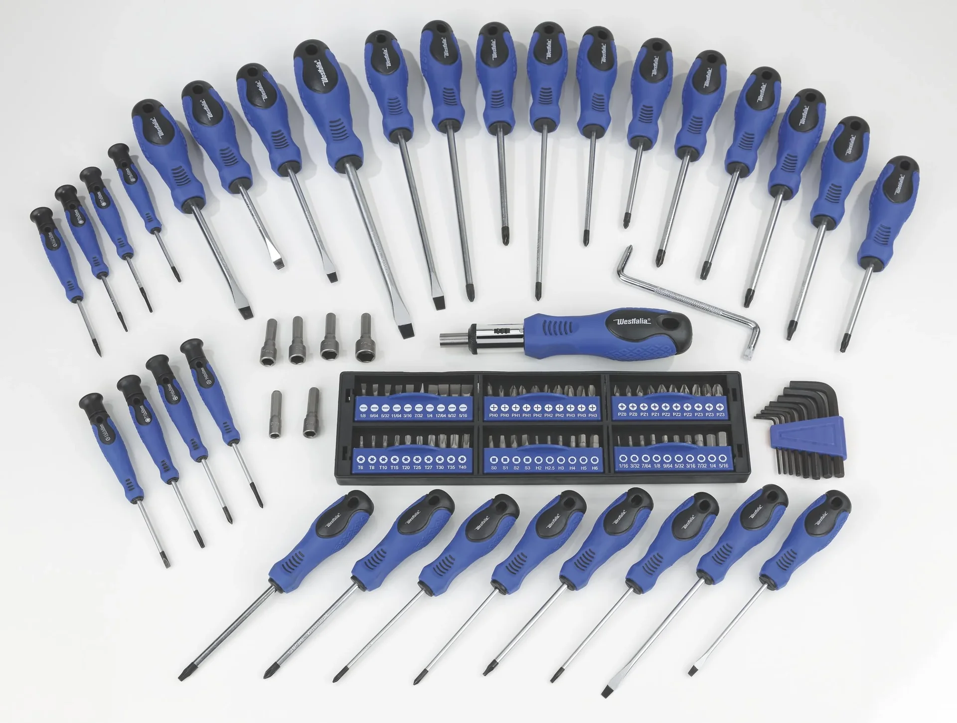 Schraubendreher-und Bit-Satz mit Halterung 109-teilig - 4