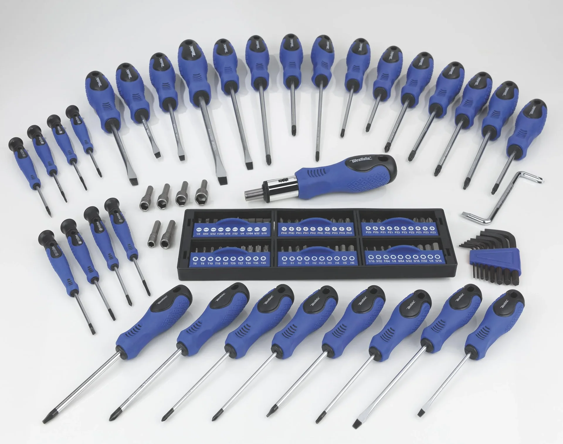 Schraubendreher-und Bit-Satz mit Halterung 109-teilig - 6
