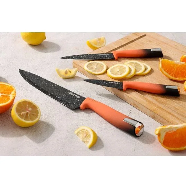 Küchenmesserset -mit Standard- 8-teilig -Orange - 4