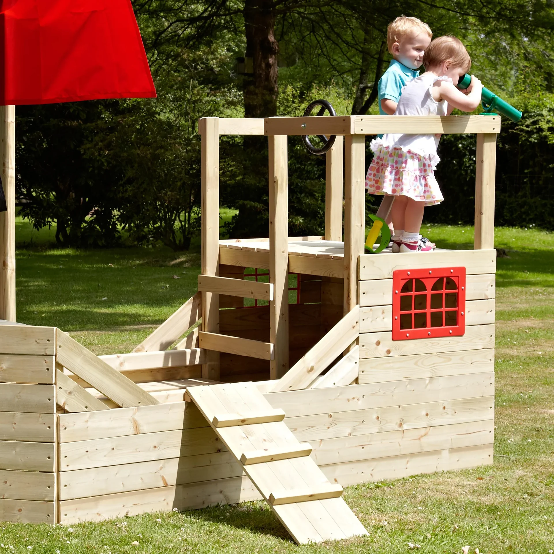 Holz Piratenschiff Spielplatz Galleon - 4