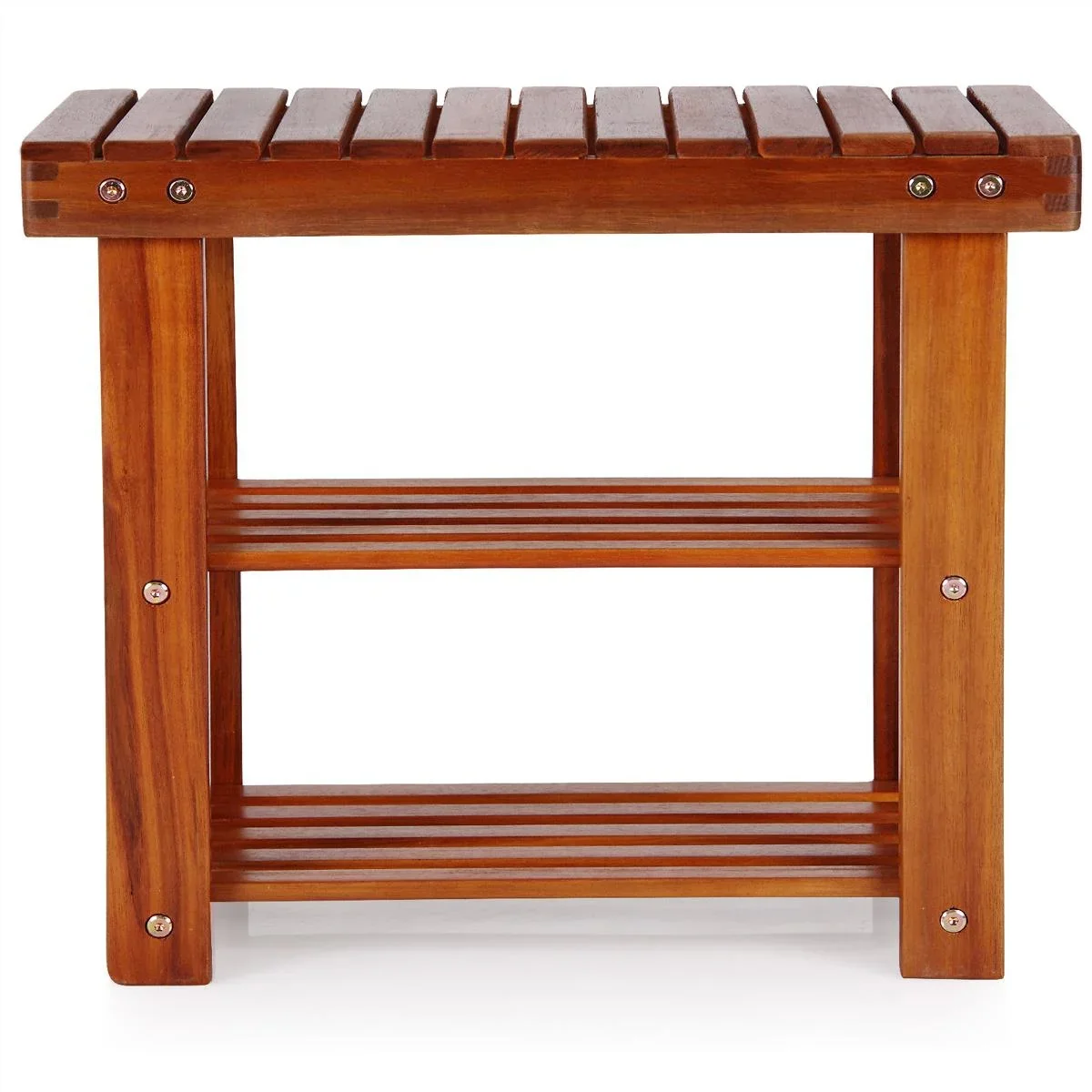 2in1 - Akazienholz-Schuhregal e - 1