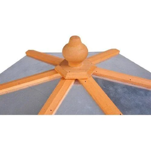 Vogelhaus Vogelvilla mit Ständer und Zinkdach 110x40x40 cm - 3