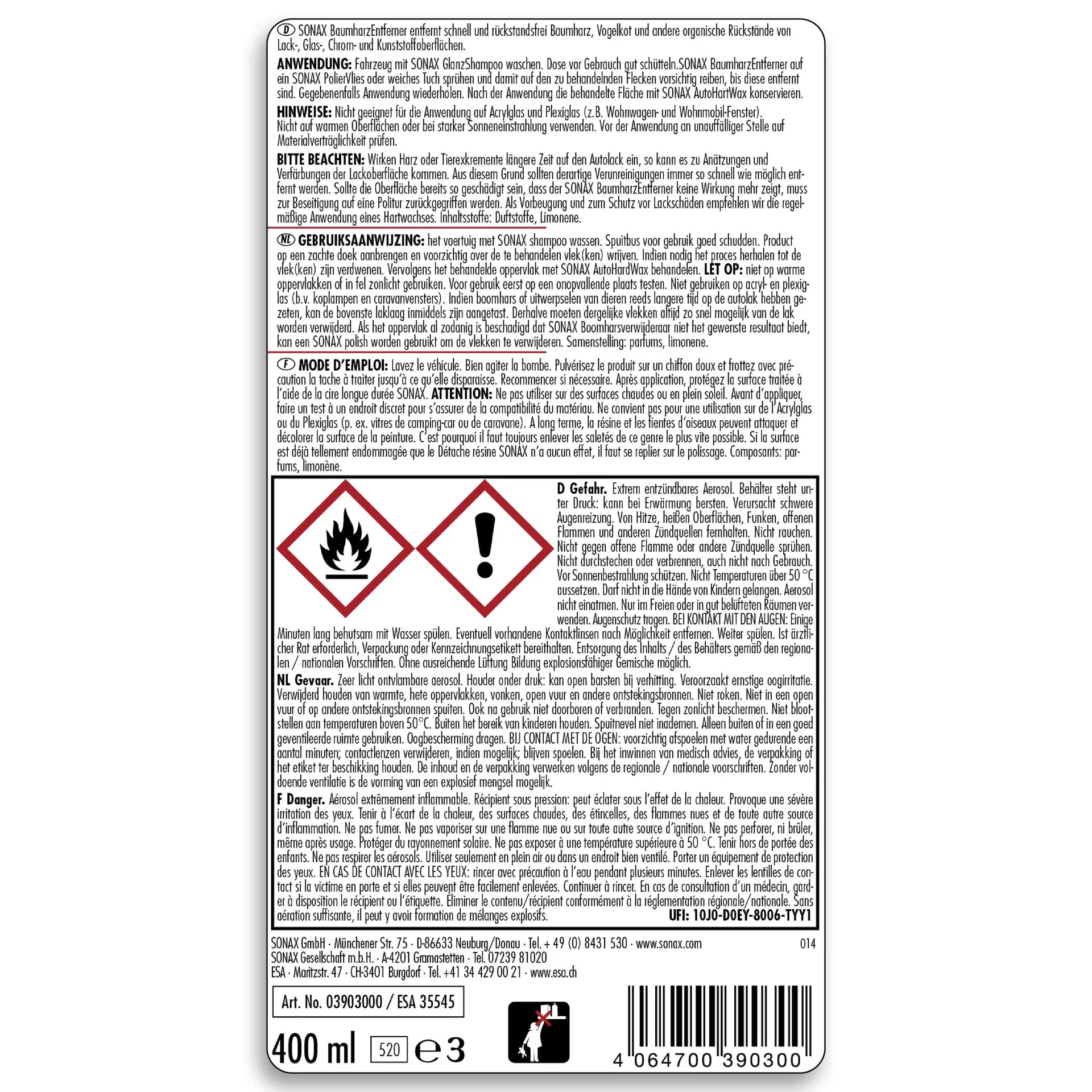 Baumharz-Entferner 400 ml - 3