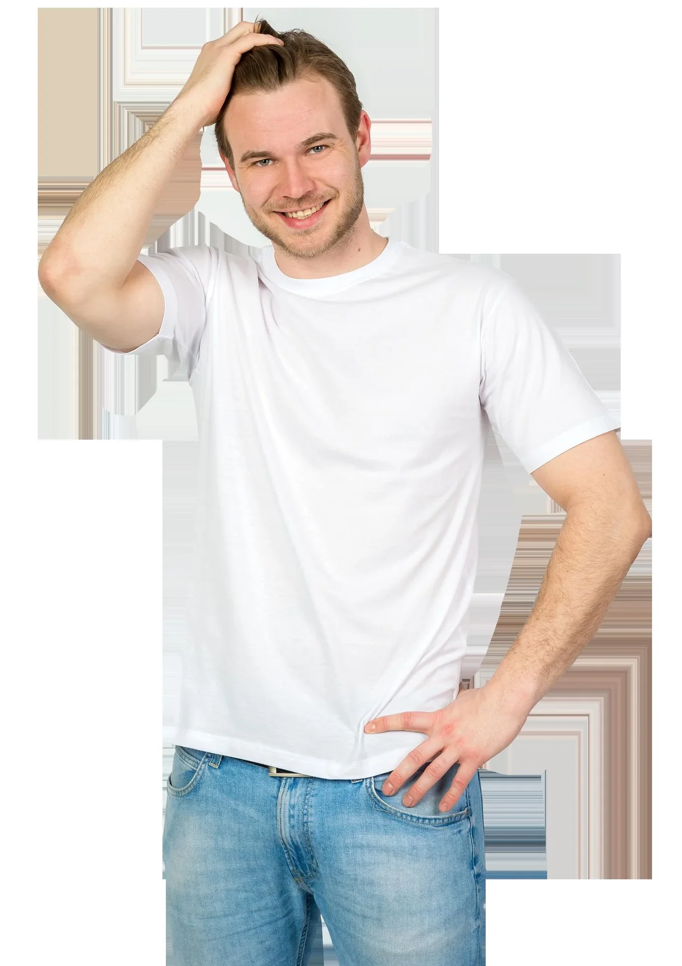 T-Shirts im Doppelpack, Farbe weiß, Gr.S - 0