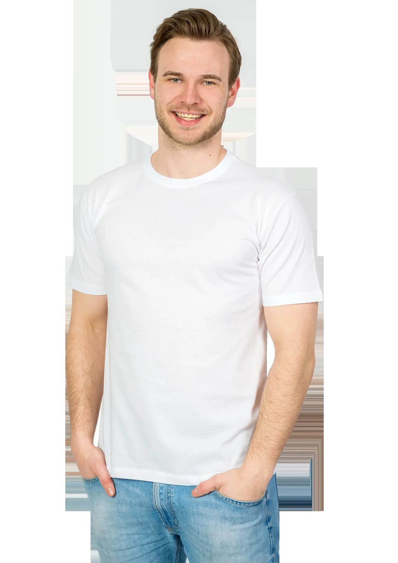 T-Shirts im Doppelpack, Farbe weiß, Gr.S - 1