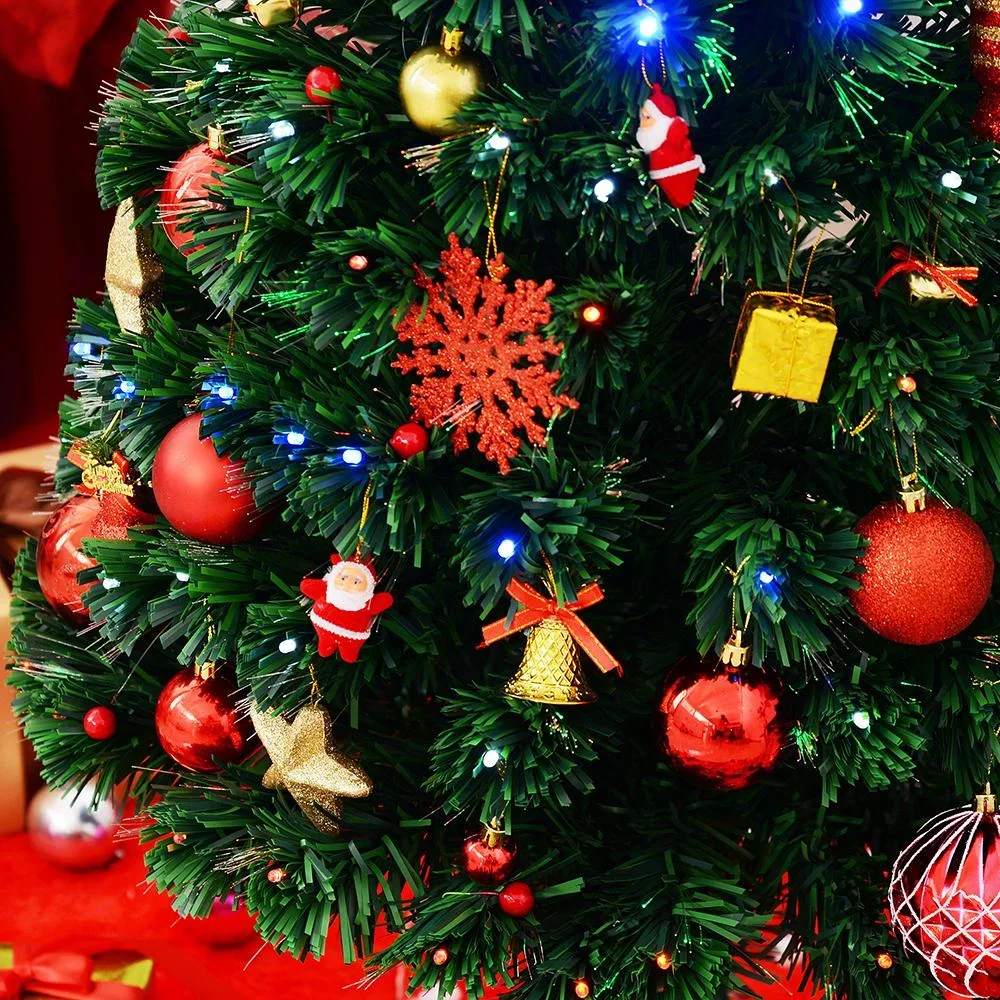 Weihnachtsbaum Tannenbaum 130 LEDs Stern Grün H120cm - 0