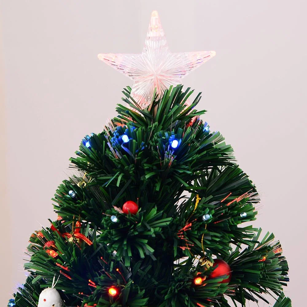 Weihnachtsbaum Tannenbaum 130 LEDs Stern Grün H120cm - 7