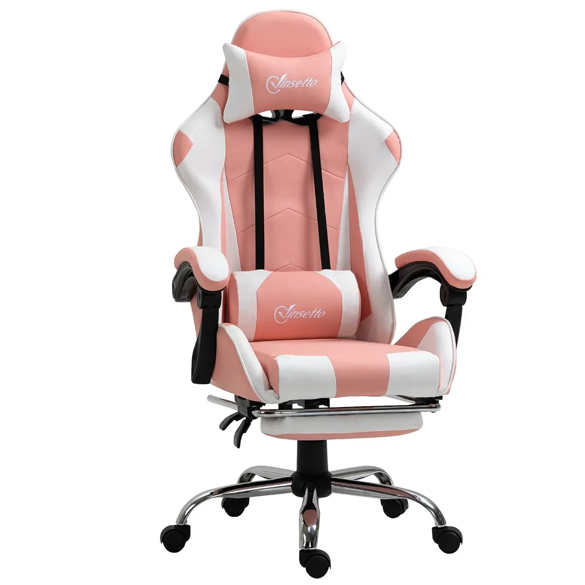 Gamingstuhl Computerstuhl Ergonomischer Bürostuhl Gamer Stuhl mit Kopfstütze Lendenkissen Bürostuhl höhenverstellbar 360 - 1