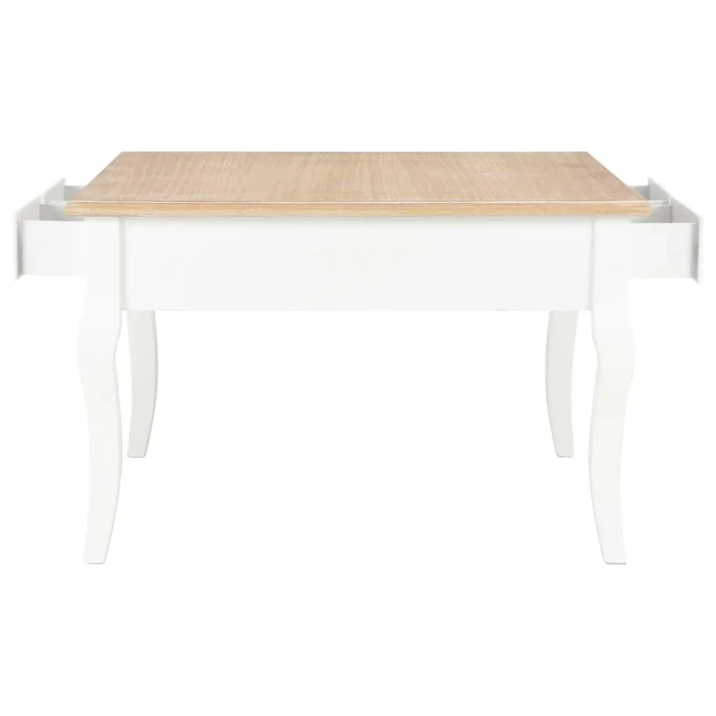 Couchtisch 80x80x50 cm Holz weiß - 3