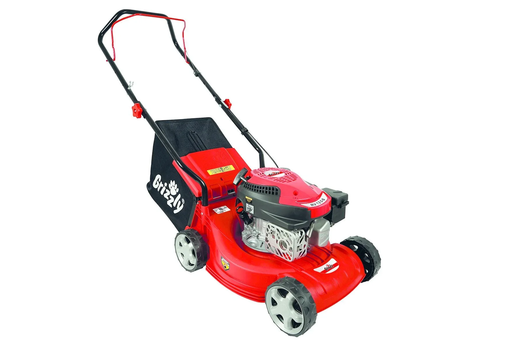 Benzin-Rasenmäher mit 40L-Auffangbehälter - 4-Takt - 2,6 PS - 40 cm Schnittbreite - 600m² - BRM 4013 - 0