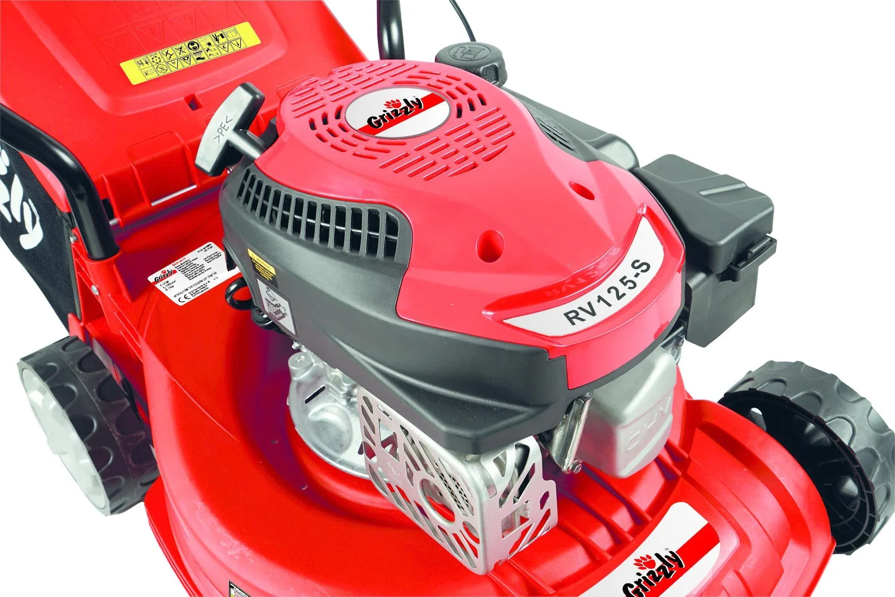 Benzin-Rasenmäher mit 40L-Auffangbehälter - 4-Takt - 2,6 PS - 40 cm Schnittbreite - 600m² - BRM 4013 - 2