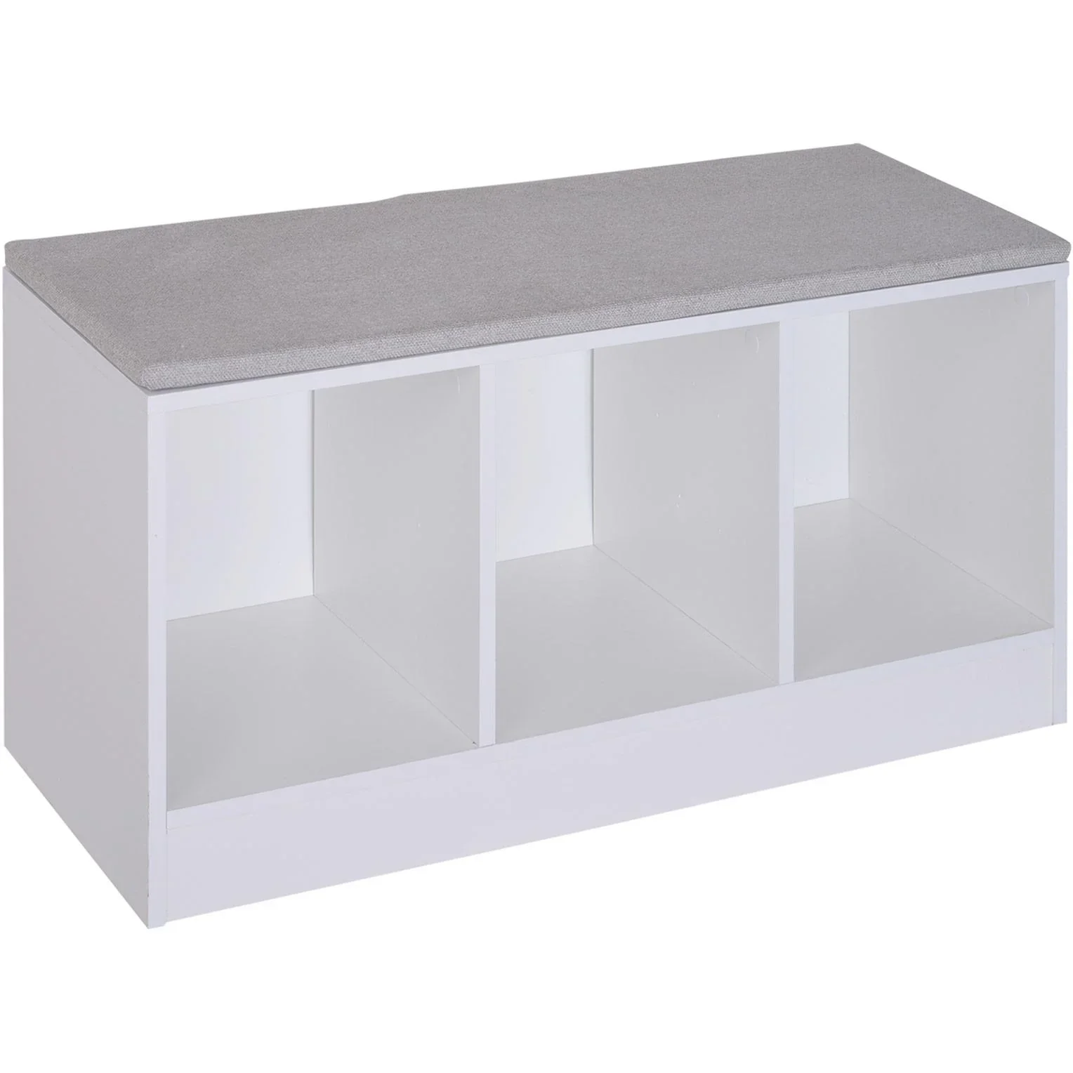 Schuhbank mit Sitzkissen Schuhschrank Schuhregal Lowboard Garderobe Flur Diele - 2