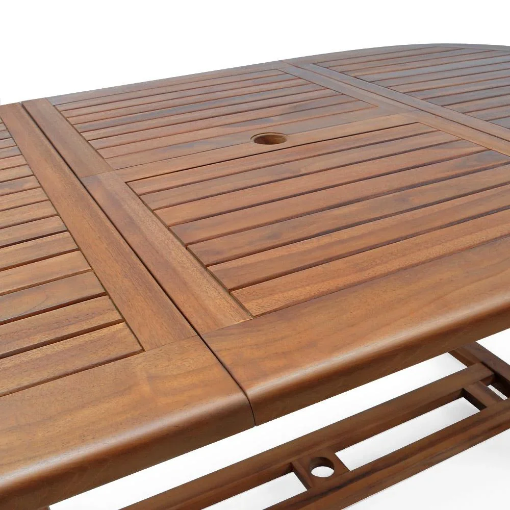 Gartentisch Vanamo Eukalyptusholz ausziehbar 150-200 x 100 x 74cm - 2