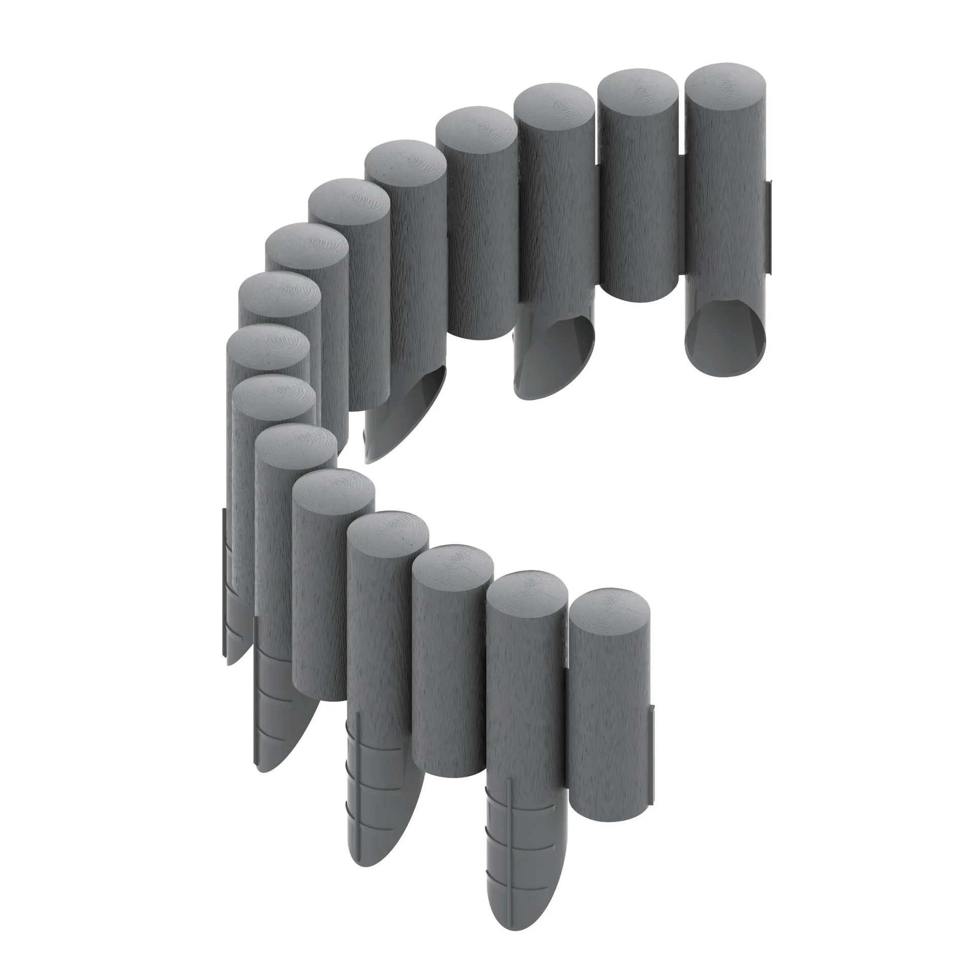 Gartenpalisade STANDARD Anthr.Höhe 25,5cm, Länge 2,3m - 2