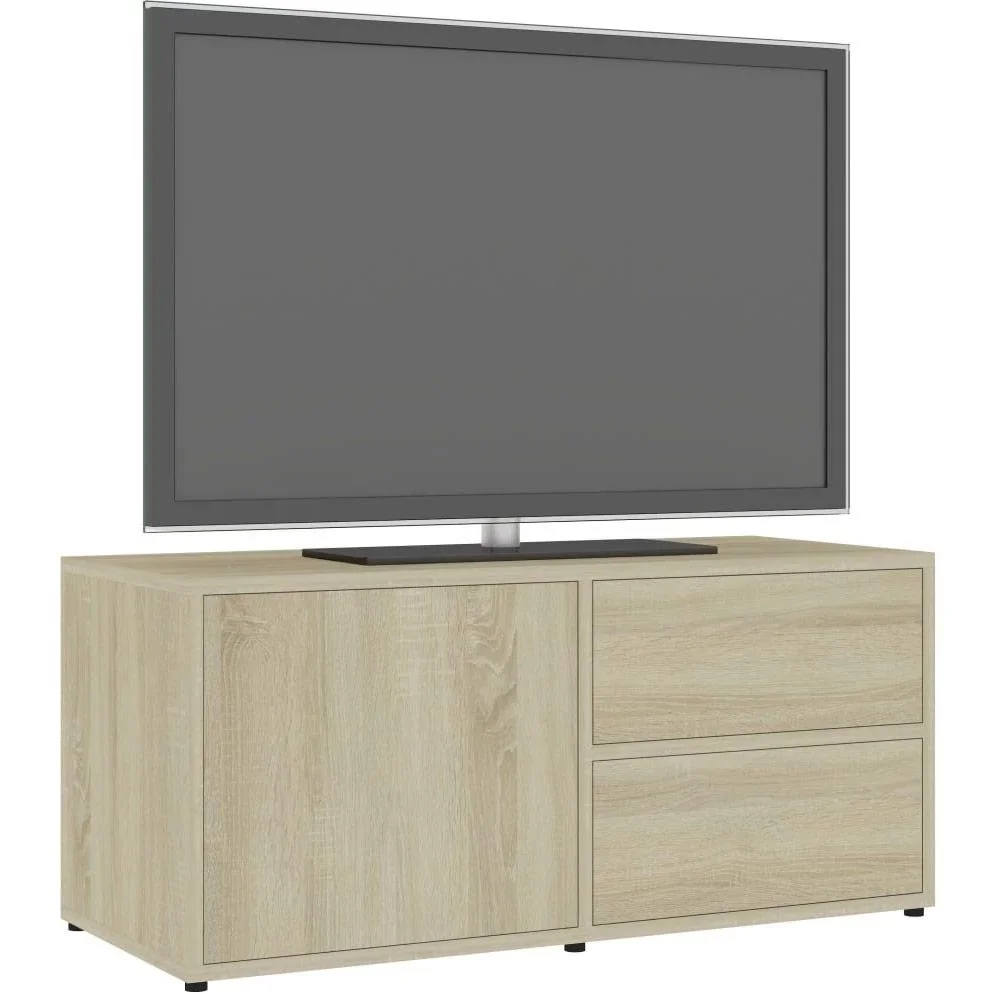 TV-Schrank 80x34x36 cm Spanplatte Sonoma Eiche - 2