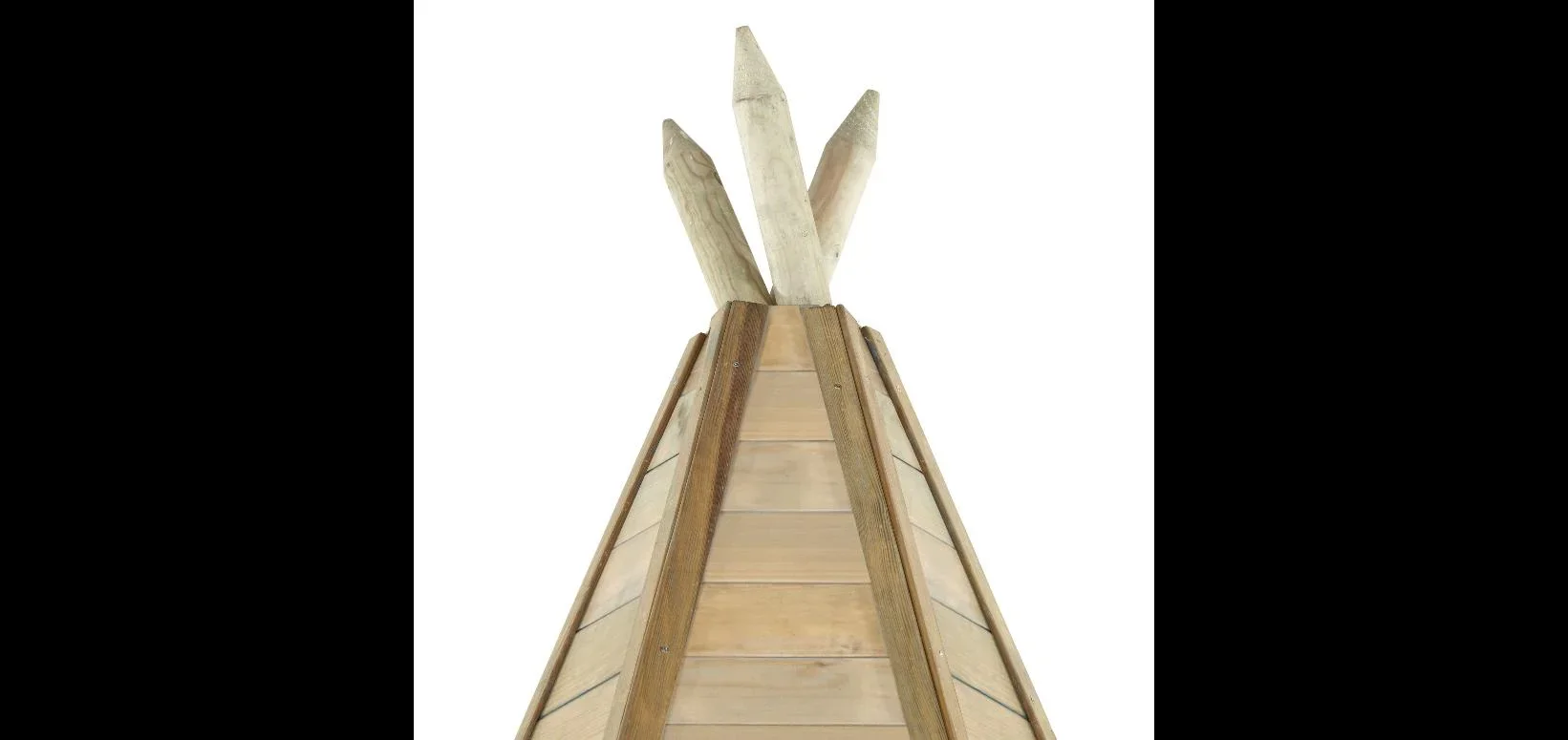 Holz Tipi Hideaway 330, Outdoor-Tipi für Kinder aus Holz, Spielzelt, 3,30 m hoch, natur - 7