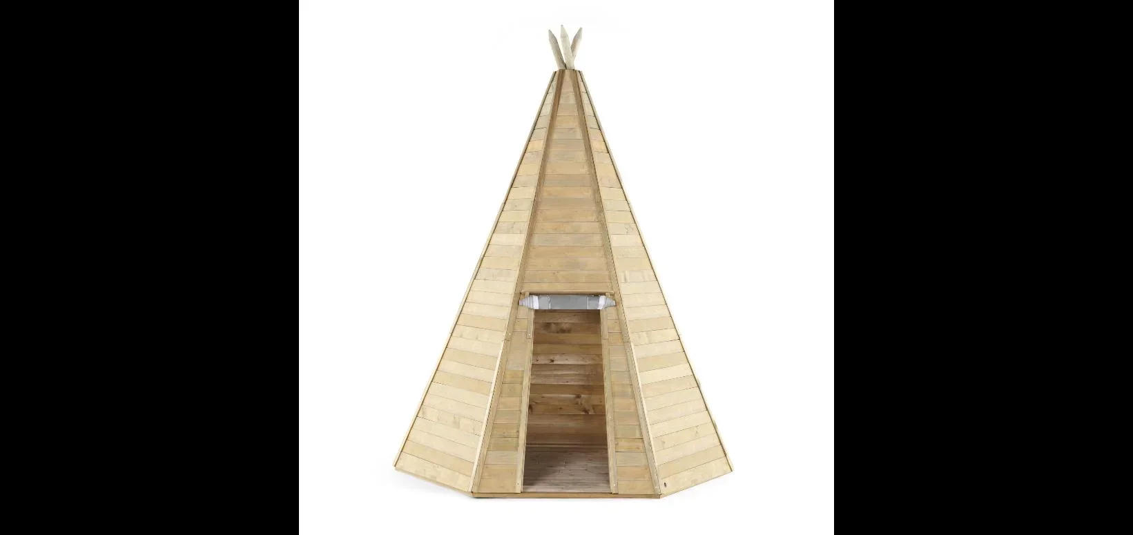 Holz Tipi Hideaway 330, Outdoor-Tipi für Kinder aus Holz, Spielzelt, 3,30 m hoch, natur - 8
