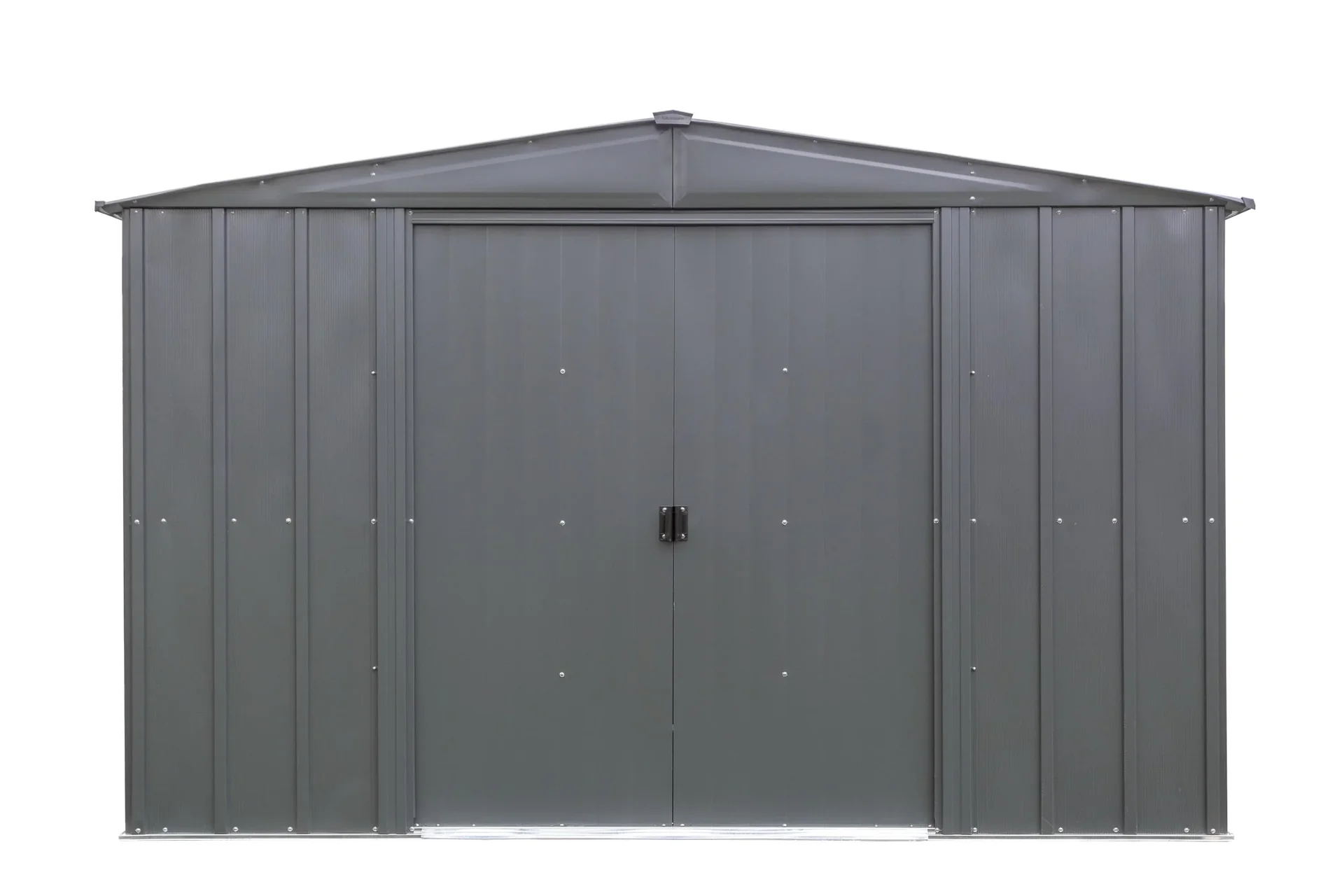 Metallgerätehaus, grau, 313x242x198 cm - 1