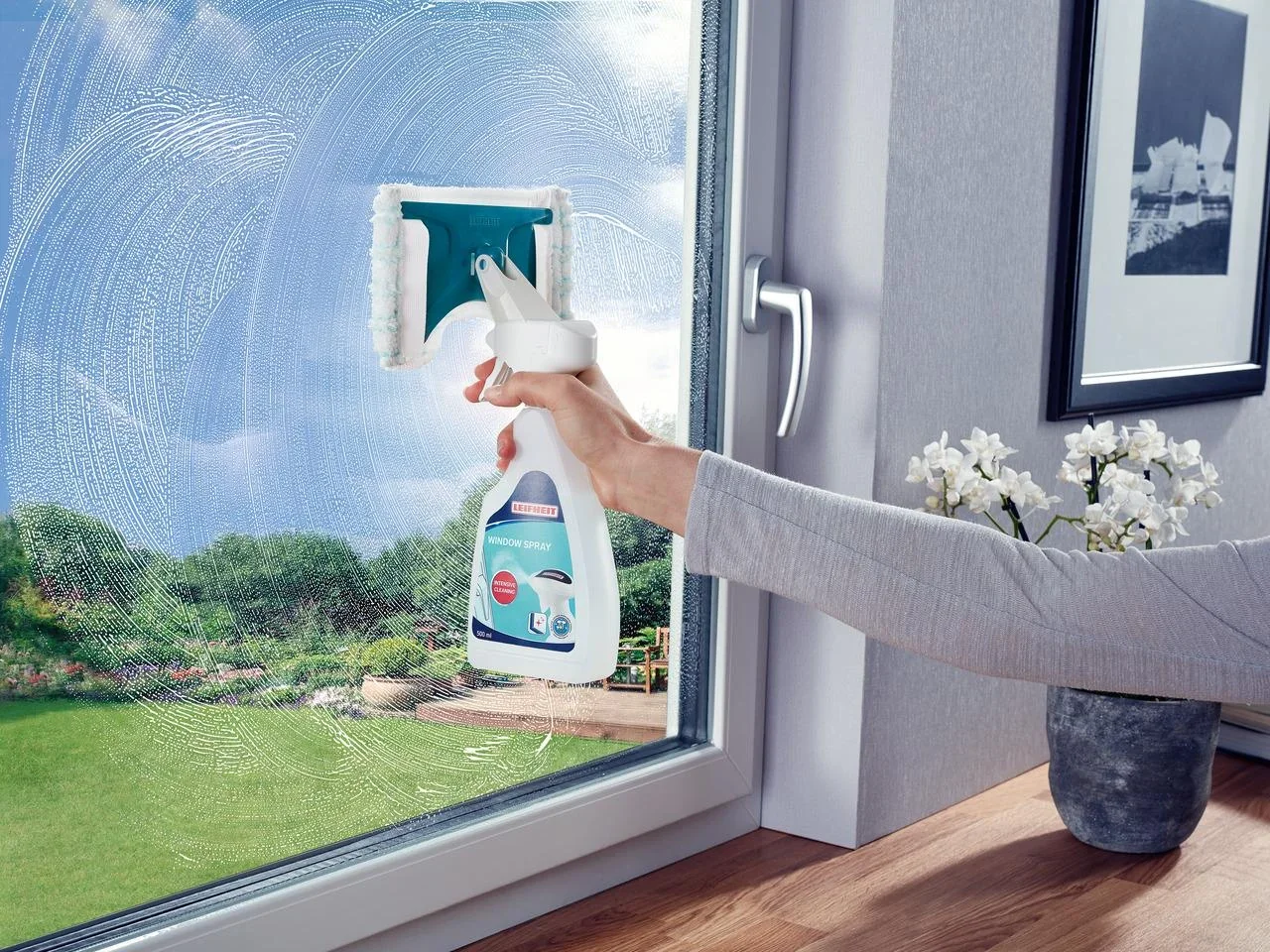 Fenster-Sprühwischer mit Pad, 500ml - 0