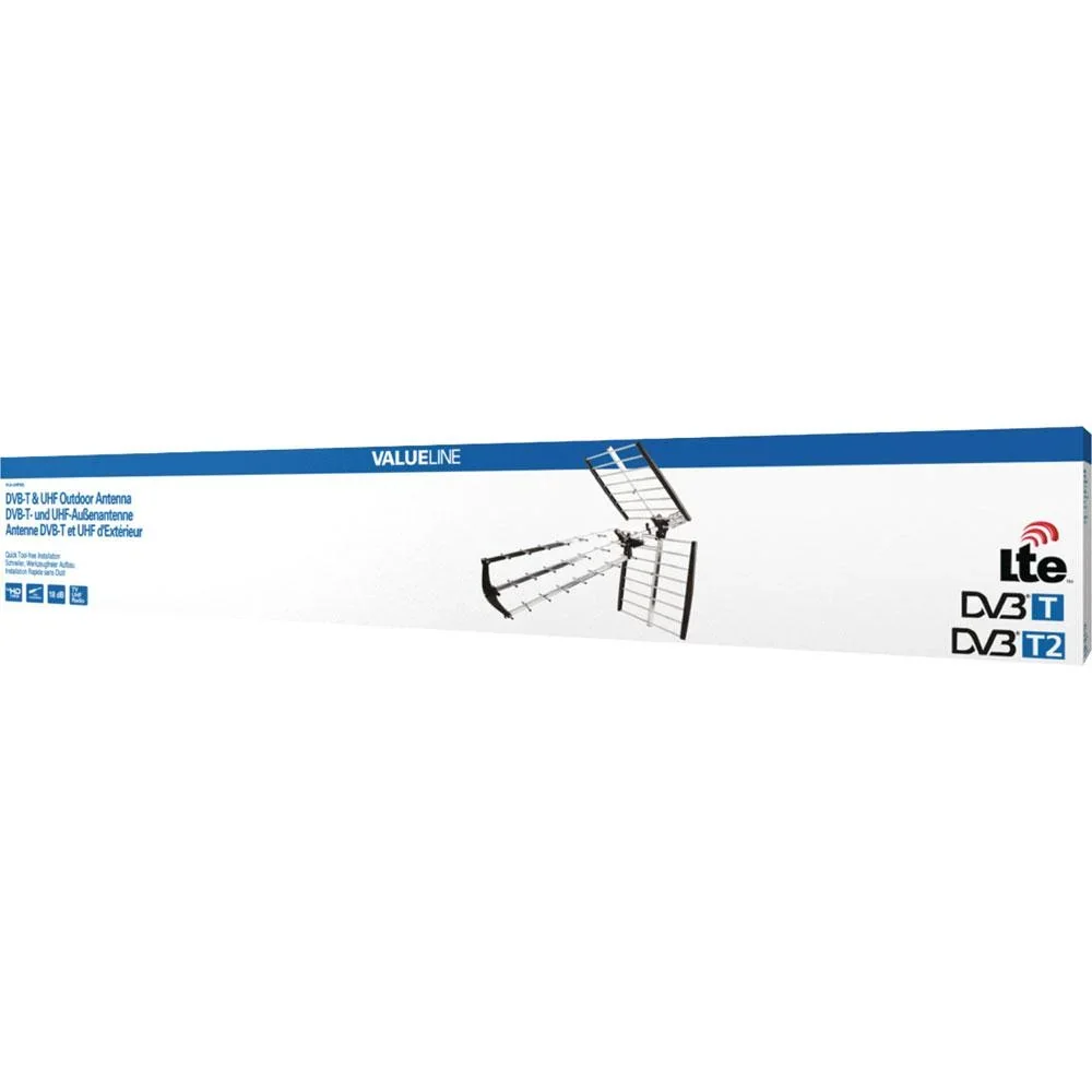 DVB-T/T2 Außenantenne 18 dB UHF - 0