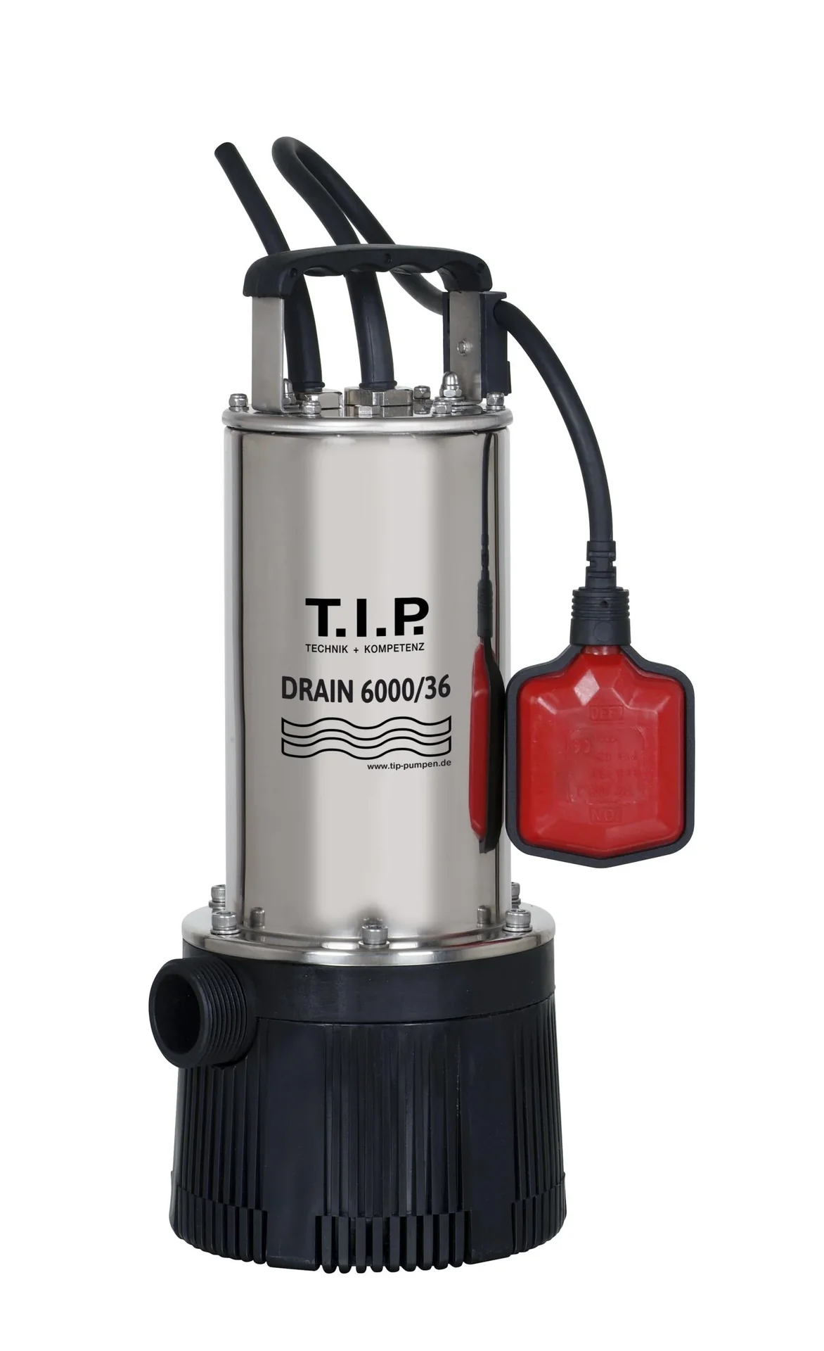 Tauchdruckpumpe Drain 6000/36, max. 6.000 l/h, 34m Förderhöhe, Fremdkörper bis 2 mm - 0