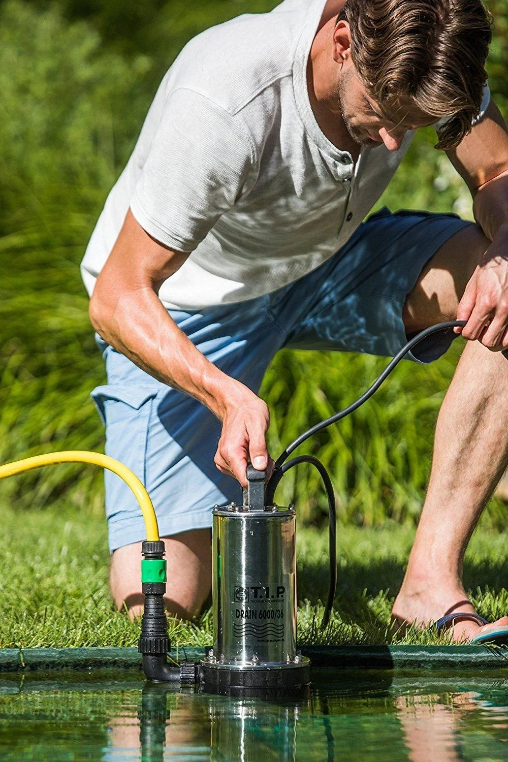 Tauchdruckpumpe Drain 6000/36, max. 6.000 l/h, 34m Förderhöhe, Fremdkörper bis 2 mm - 3