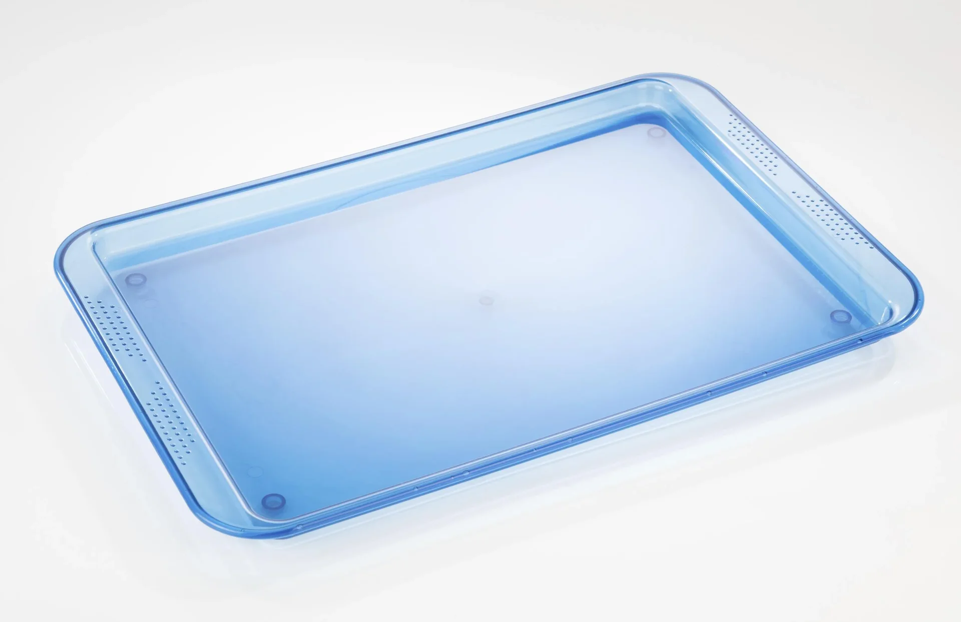 Servier-Tablett, Blau/ Transparent - 0