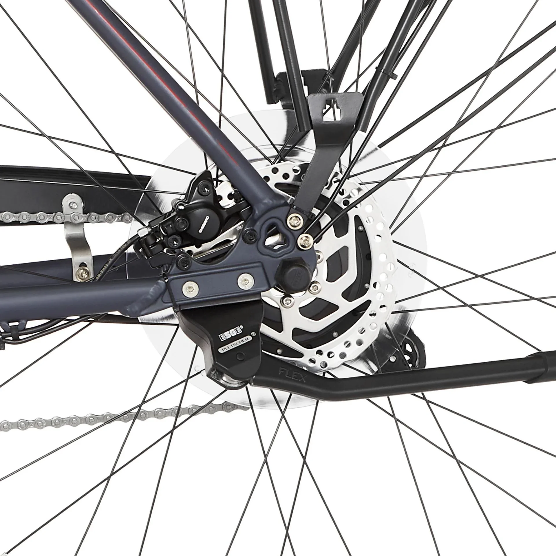 Herren E-Bike Trekking, 28 Zoll, Rahmengröße 50 cm, 8-Gang Kettenschaltung, anthrazit matt, VIATOR 2.0 - 5