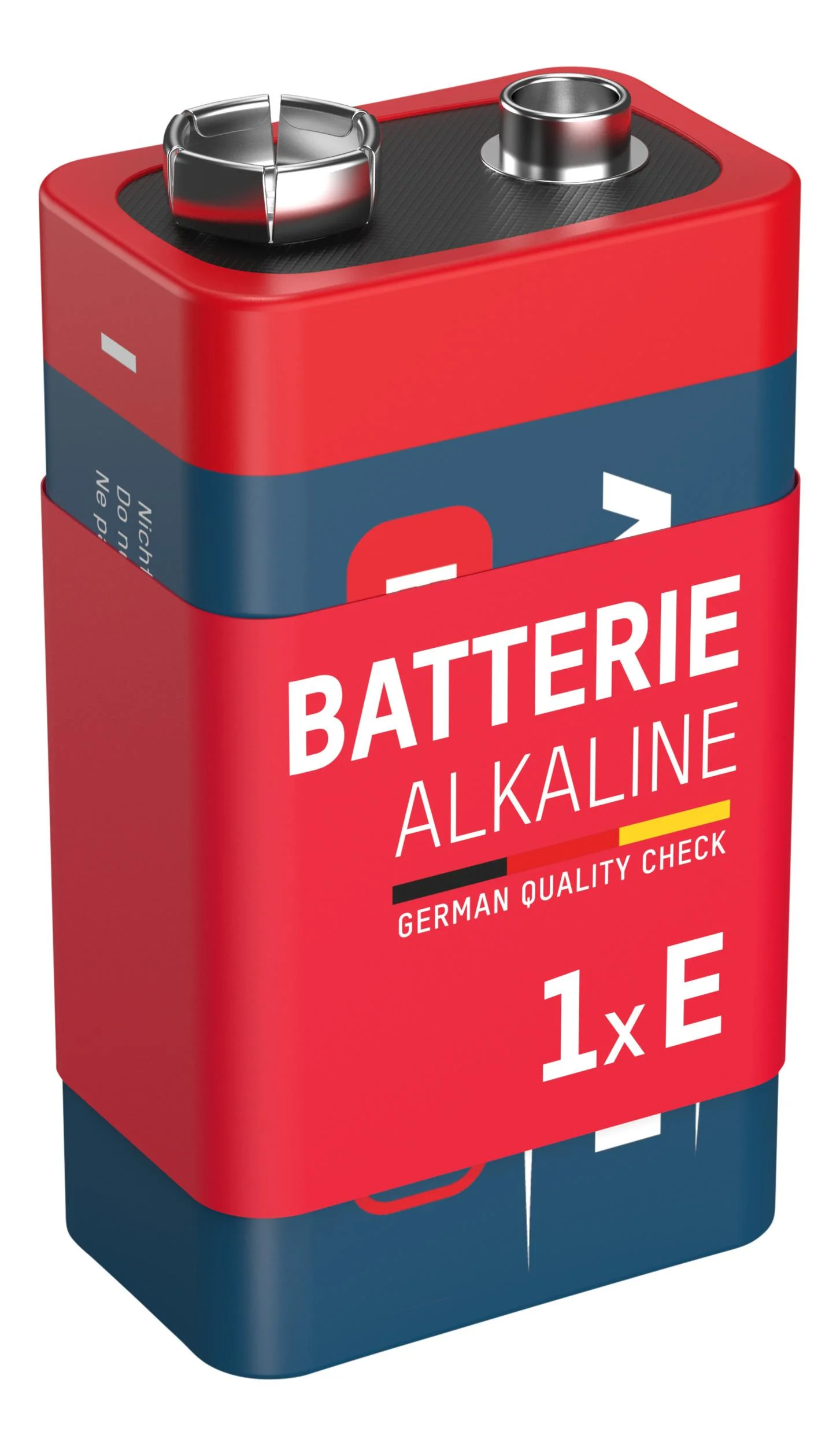 Alkaline 9V Block Batterie - 1 Stück - 6