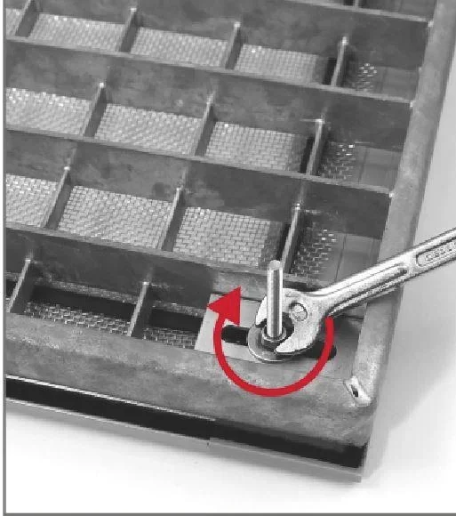 Profi Lichtschachtabdeckung mit Alu Gewebe - 6