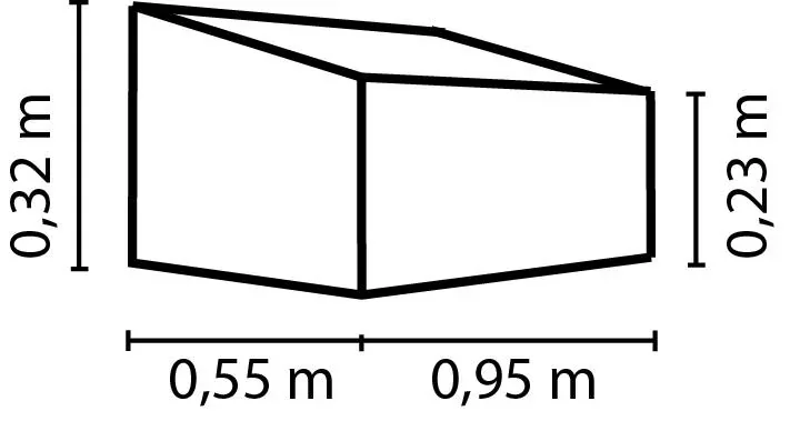 Frühbeet Levana 2, kiesel - 1