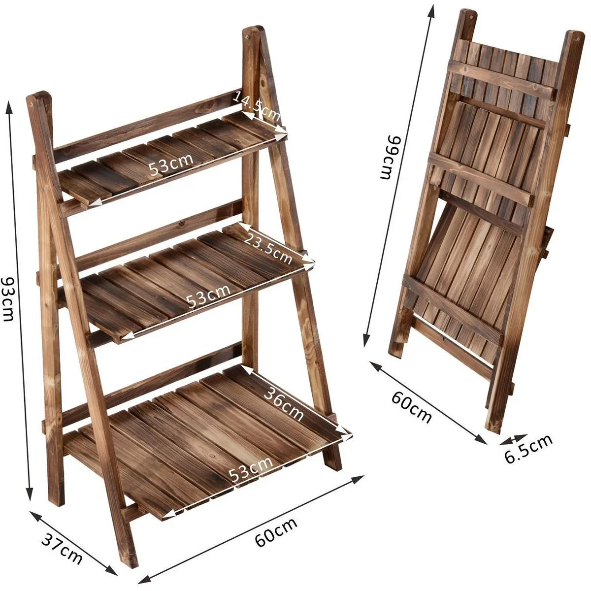 Pflanzentreppe klappbar natur - 1