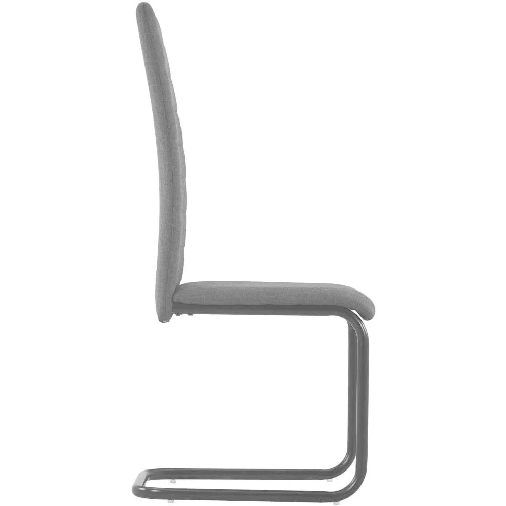 Esszimmerstühle 2 Stück Stoff dunkelgrau - 2