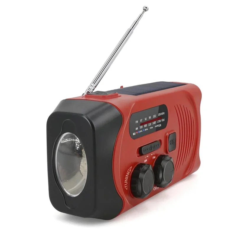 Tragbares Solar Kurbel Radio mit Taschenlicht - 4