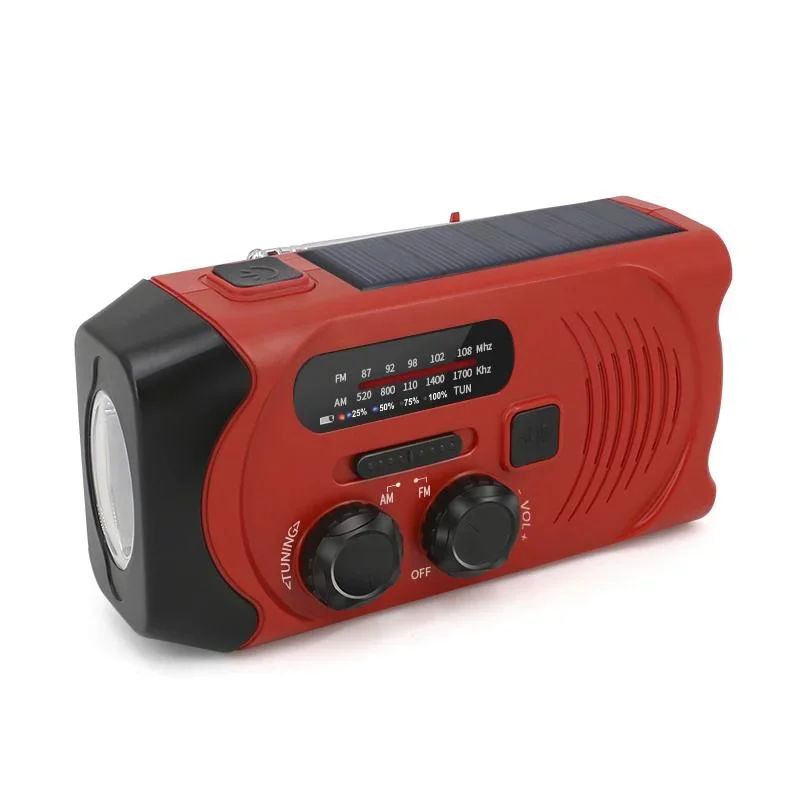 Tragbares Solar Kurbel Radio mit Taschenlicht - 6