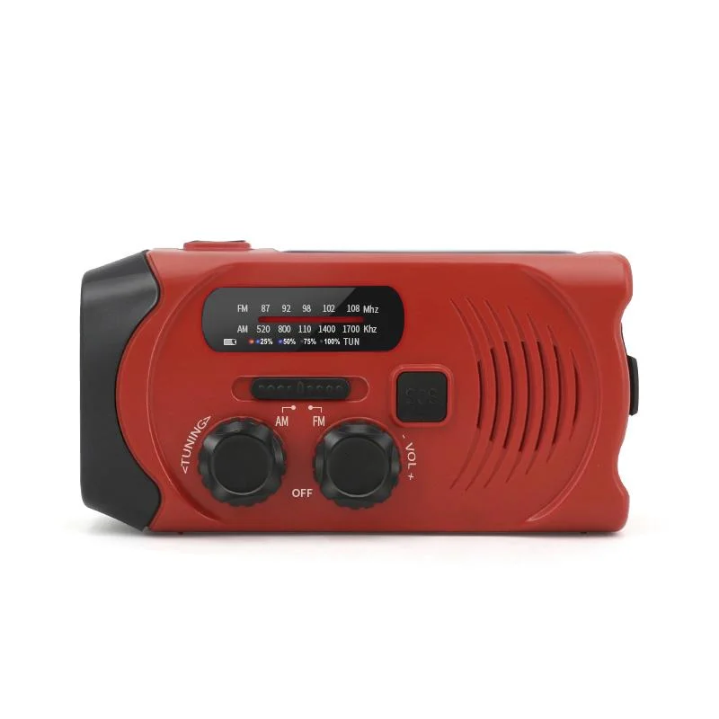 Tragbares Solar Kurbel Radio mit Taschenlicht - 10
