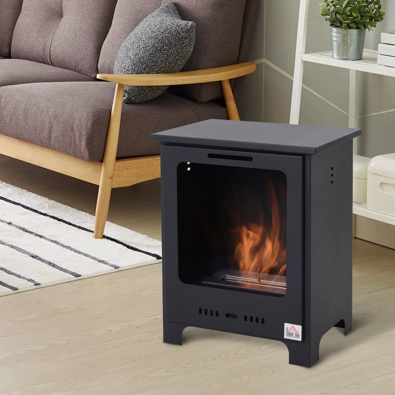 Maschendrahtzaun als Zaun-Komplettset, mit Einschlagbodenhülse, anthrazit-metallic, Höhe 100 cm, Länge 25 m - 1